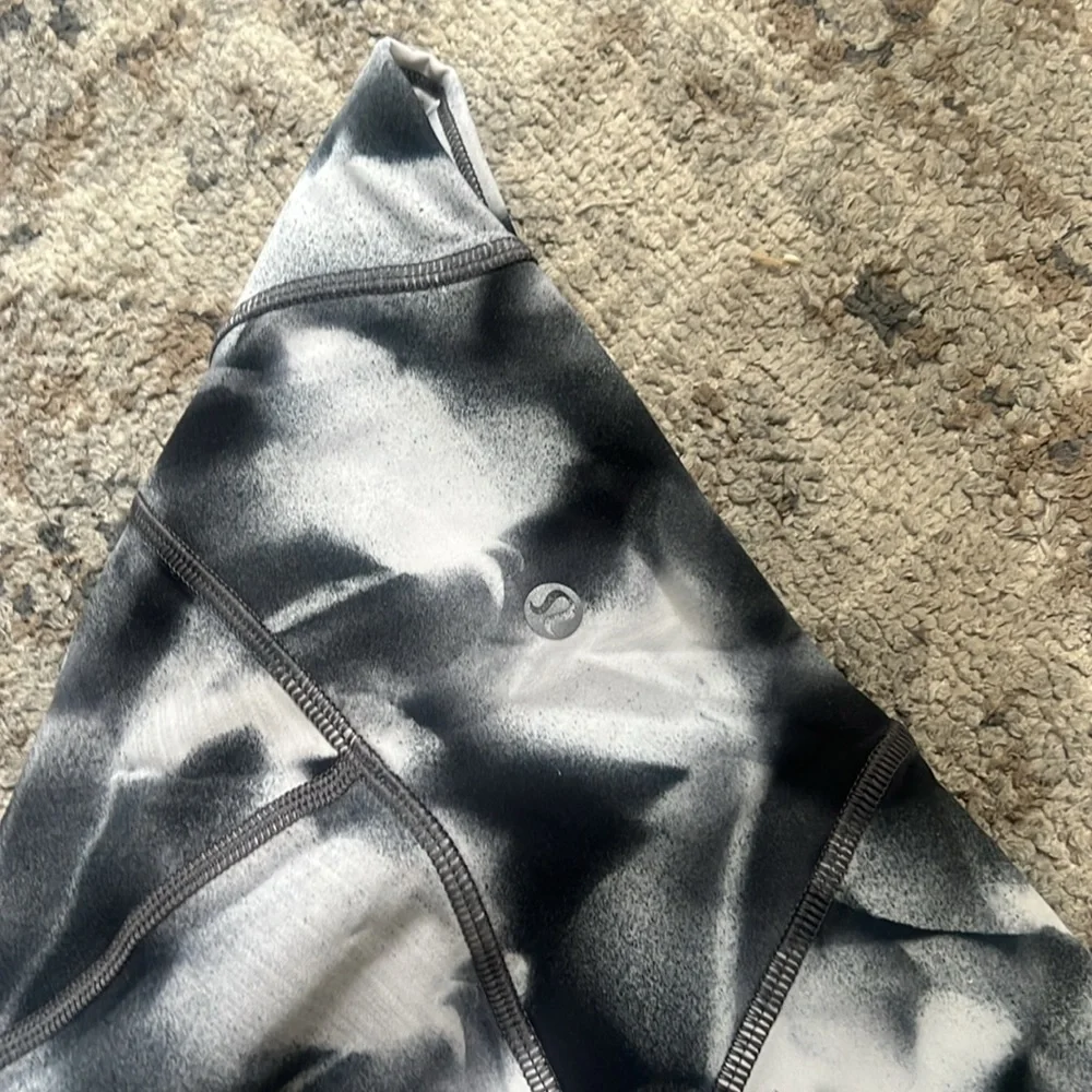 Lululemon Train Times 7/8 Pant 25” Interlaced Starlight Black / Black